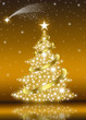 Golden Christmas Tree