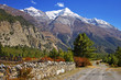 Picturesque nepalese landscape with a rural road Picturesque nepalese landscape with a rural road