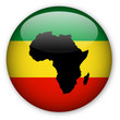 Rasta Flag button with Map of Africa