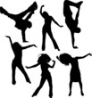 dancing people silhouettes dancing people silhouettes