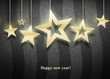 Three christmas  stars