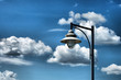 Laterne mit Wolken