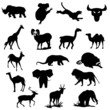 wild animals silhouettes vector wild animals silhouettes vector