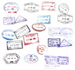 visa stamps