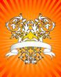 Illustration: illustration of ornate abstract banner illustration of ornate abstract banner