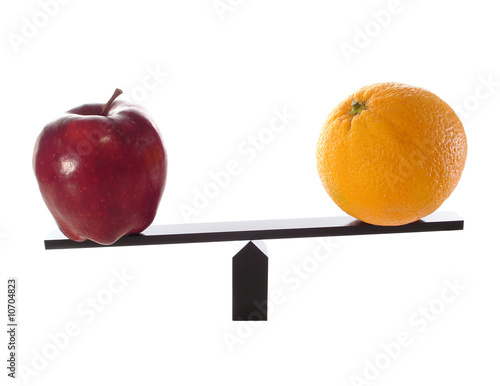 Photo: Metaphor compare apples to oranges light (others) Metaphor compare apples to oranges light (others)