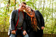 Older couple is happy with each other