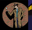 Old style Detective, such as from the fifties.