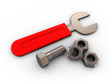 wrench with nuts