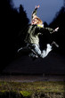 Air jumping at night