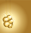 Christmas world balls background