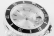 black and white wristwatch