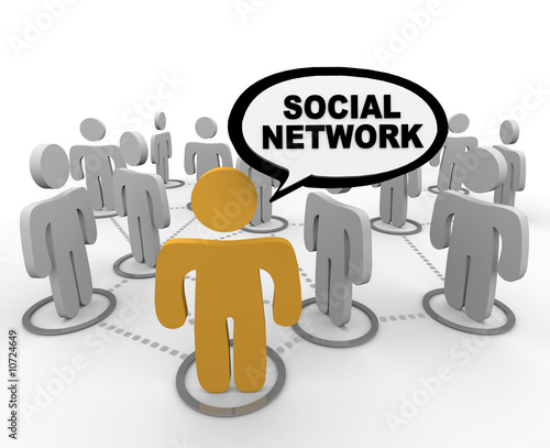 Illustration: Social Network - Speech Bubble Social Network - Speech Bubble