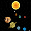 Vector: Illustration of solar system Illustration of solar system