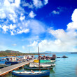 Seaport summer relaxing landscape Seaport summer relaxing landscape