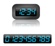 digital clock - vector digital clock - vector