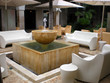 Luxurious Contemporary Patio with Fountain Luxurious Contemporary Patio with Fountain