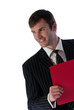 businessman and folder