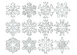 Clear Crystal Snowflakes