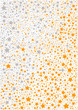 Background from gold and silver stars