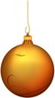 Gold Christmas Ball - isolated object as illustration