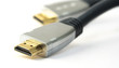 HDMI cable on white background HDMI cable on white background