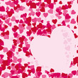 vector valentine background with hearts