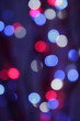 christmas lights, not in focus