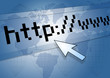 Graphic illustration of internet browser address