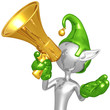 Elf With Megaphone