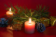 christmas decoration on a  dark background