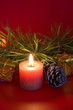 christmas decoration on a  dark background