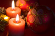 christmas decoration on a  dark background