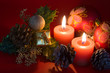 christmas decoration on a  dark background