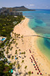 waikiki, fort derussey beach,and diamond head, hawaii