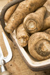 Parsnips In Wooden Trug