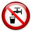 "Do not drink the water" sign