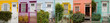 Colored house fronts, Valparaiso Colored house fronts, Valparaiso