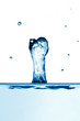 splash of water isolated over white