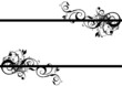 tiges floral noir