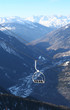 Ski Lift with beautiful mountain background Ski Lift with beautiful mountain background