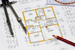 Bauplan eines Hauses