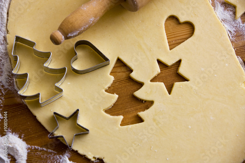 Foto: Plätzchen für Weihnachten werden gebacken Plätzchen für Weihnachten werden gebacken