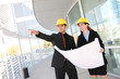 Business Team at Office Construction Site Business Team at Office Construction Site