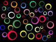 fond noir couleurs