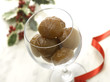 Marron glacé:Chestnut candied in sugar syrup and glazed