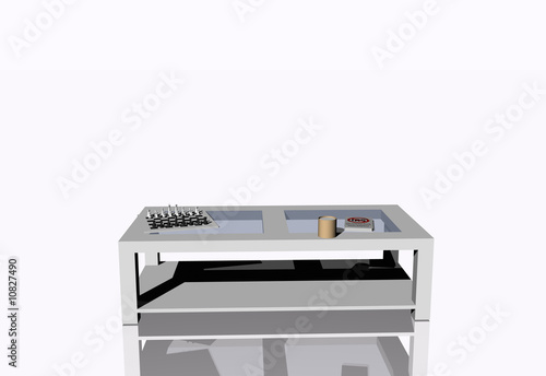 Illustration: Table basse de salon Table basse de salon