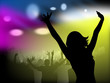 Girl at disco
