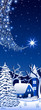 Blue winter landscape # 2