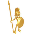 Spartan At Guard